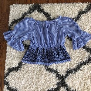 Off-the-shoulder blouse